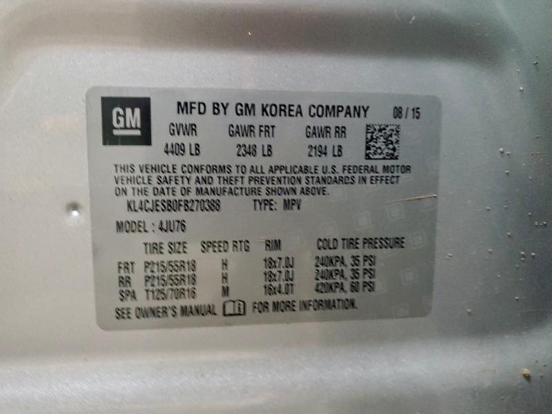 2015 BUICK ENCORE #3305585116