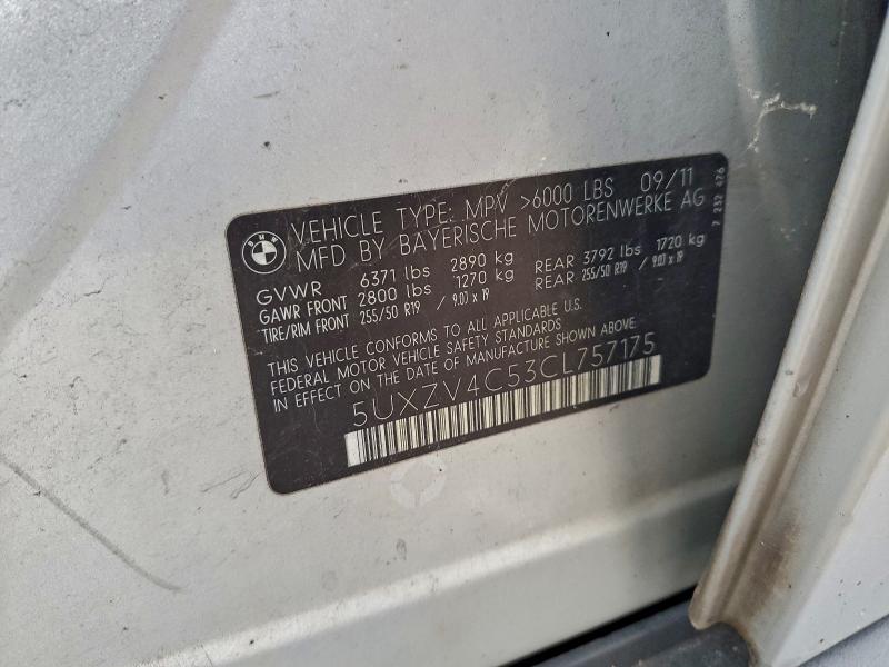 2012 BMW X5 XDRIVE3 #3305334315