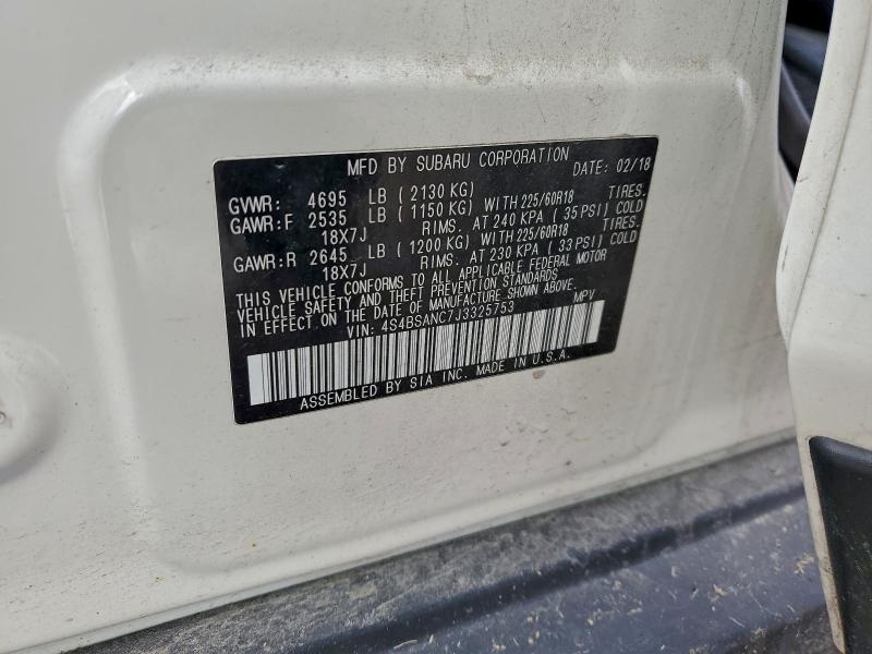 2018 SUBARU OUTBACK 2. #3301807339