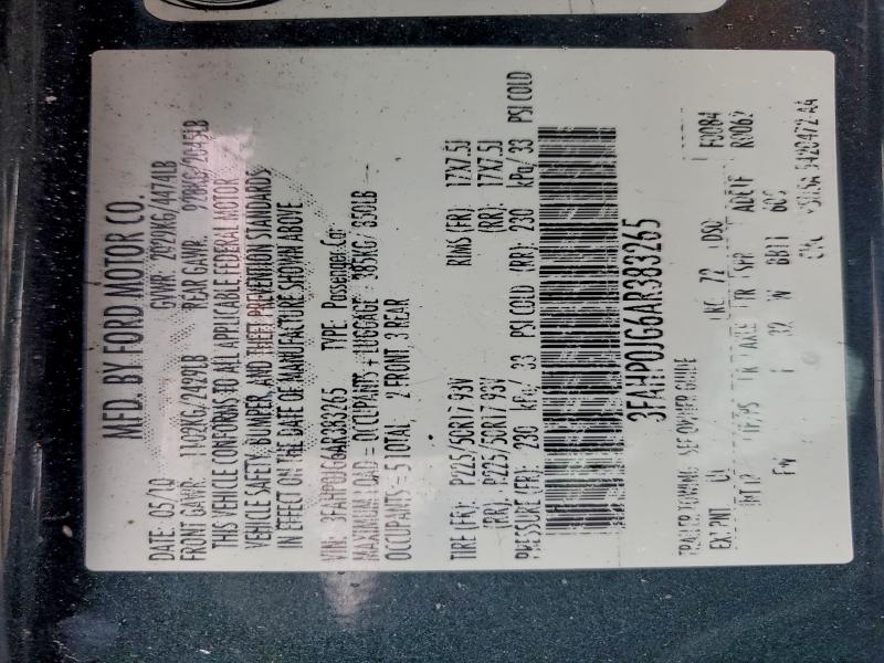 2010 FORD FUSION SEL #3303904716