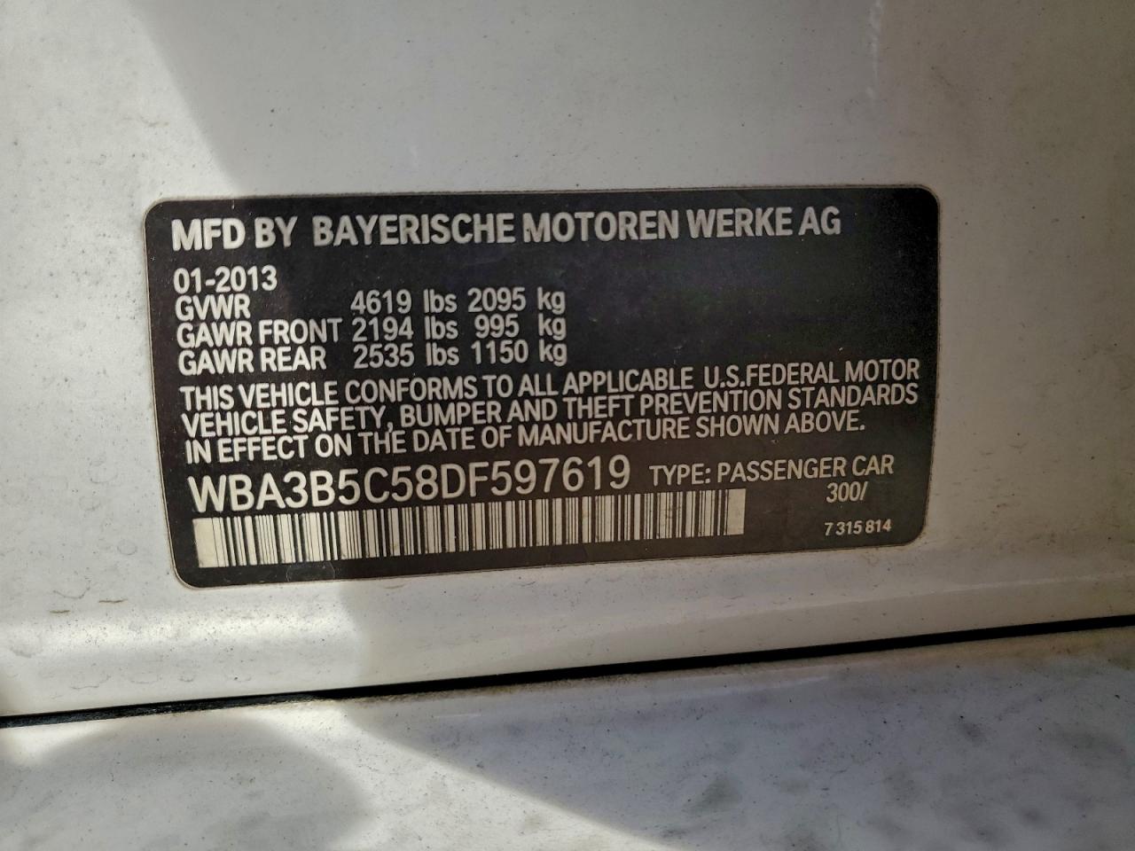 BMW 3 SERIES XI SULEV