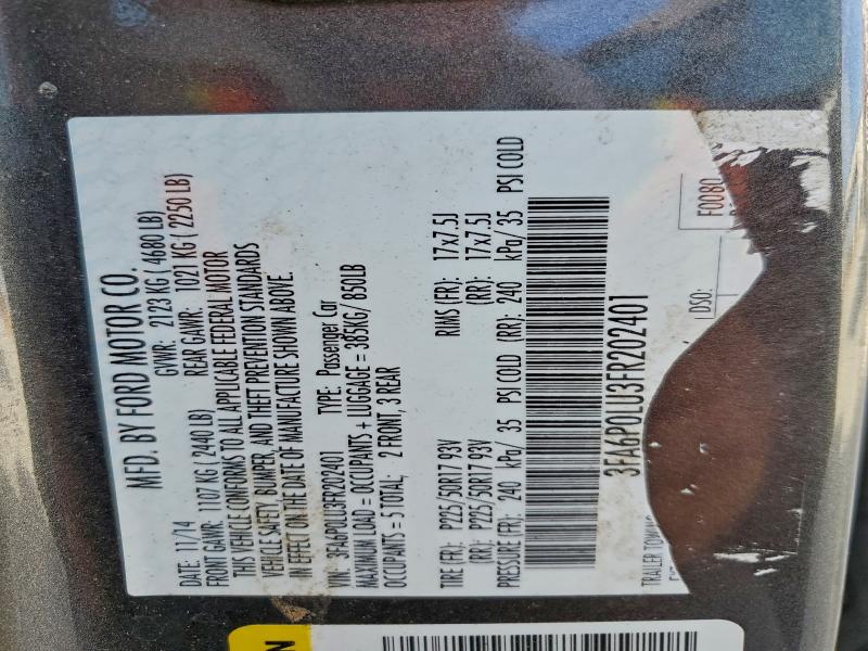 2015 FORD FUSION SE #3301752377