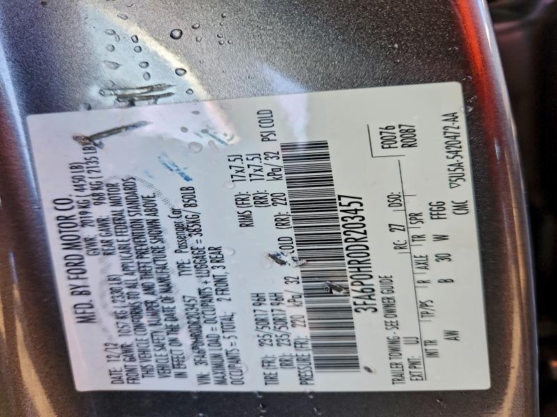 2013 FORD FUSION SE #3302693003