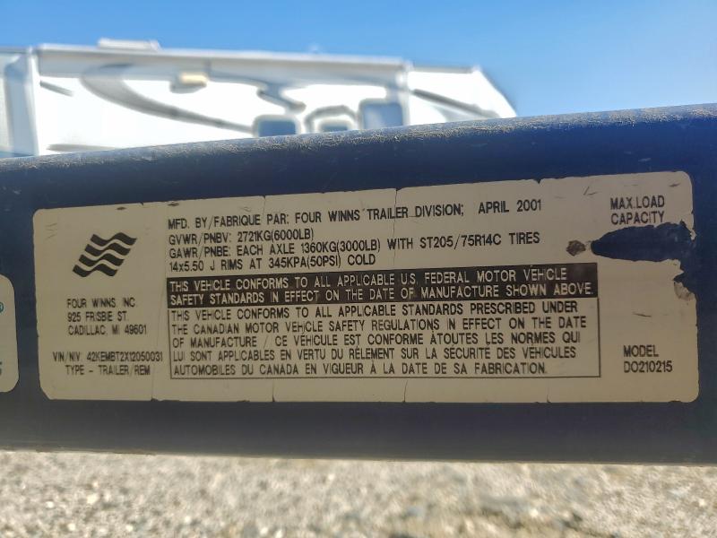 2001 FOUR WINNS BOAT #3306574943