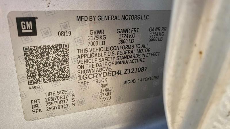 2020 CHEVROLET SILVERADO #3302663059