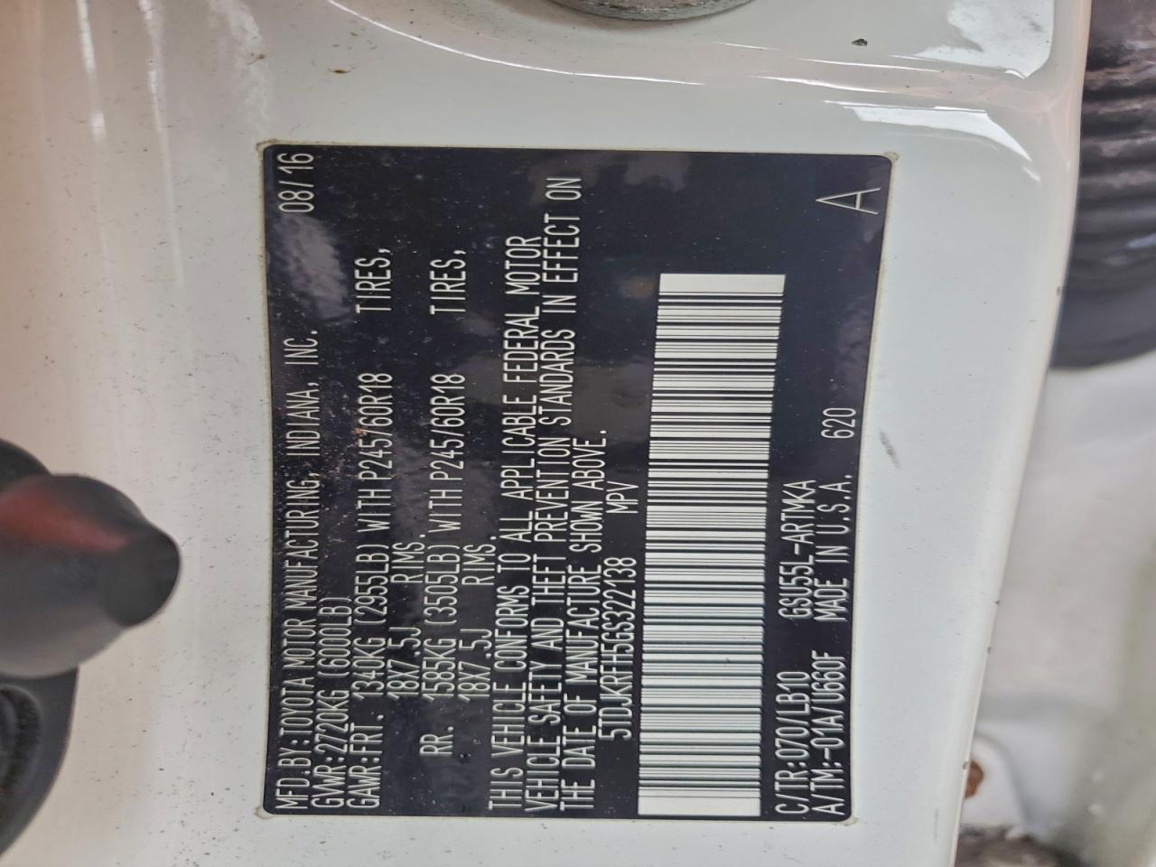 TOYOTA HIGHLANDER XLE