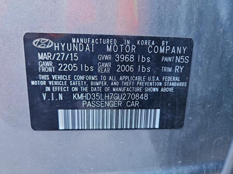 2016 HYUNDAI ELANTRA GT #3304277965