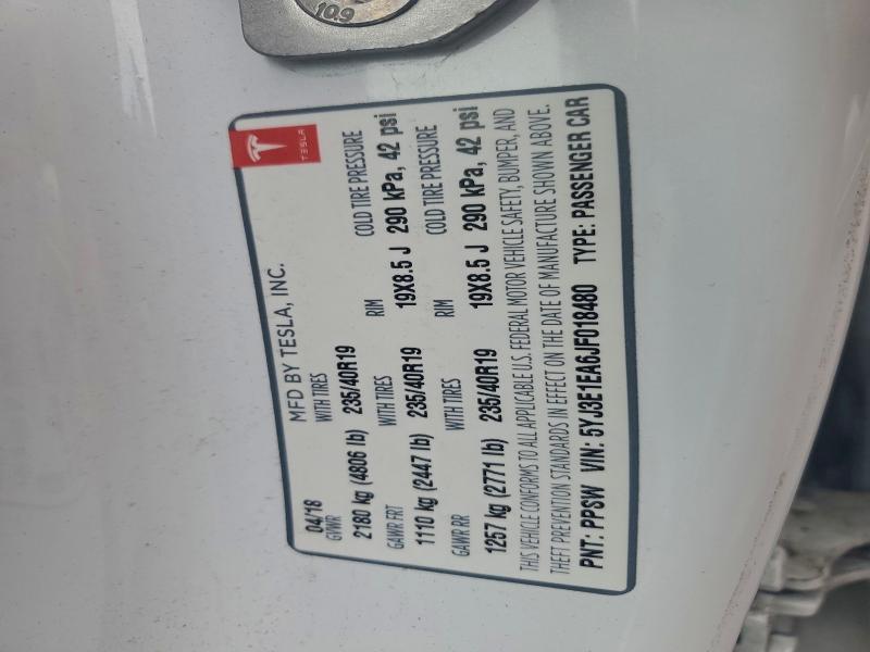 2018 TESLA MODEL 3 #3304653032