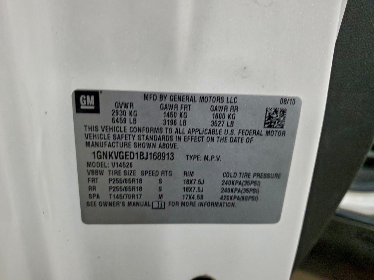 CHEVROLET TRAVERSE LT