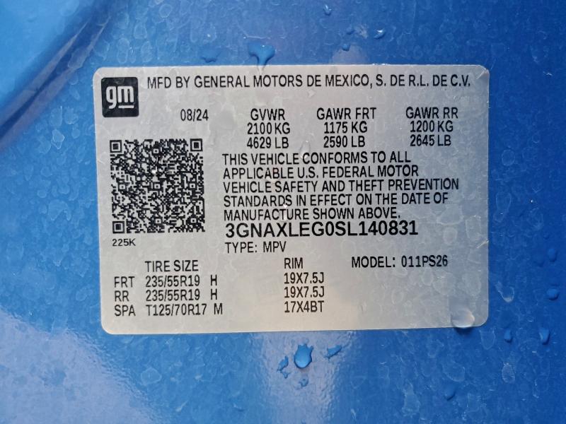 2025 CHEVROLET EQUINOX RS #3308362278