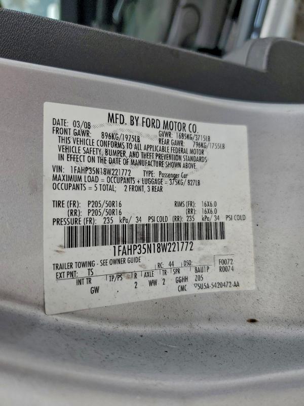 2008 FORD FOCUS SE #3303881688