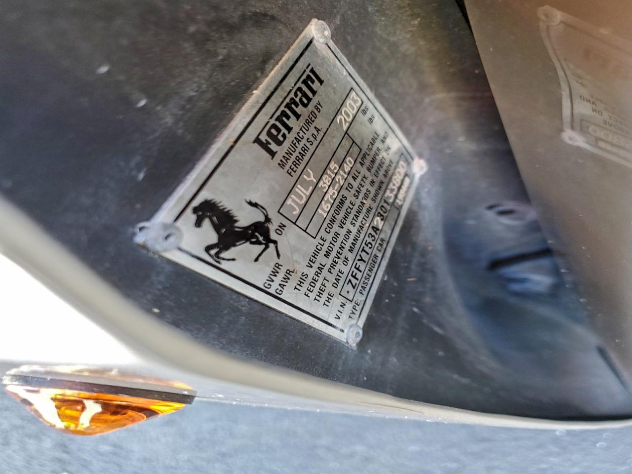 Lot #3310318064 2003 FERRARI 360 SPIDER