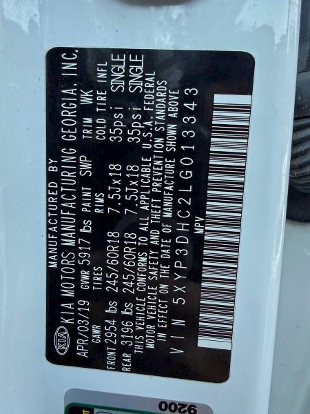 2020 KIA TELLURIDE #3317886910