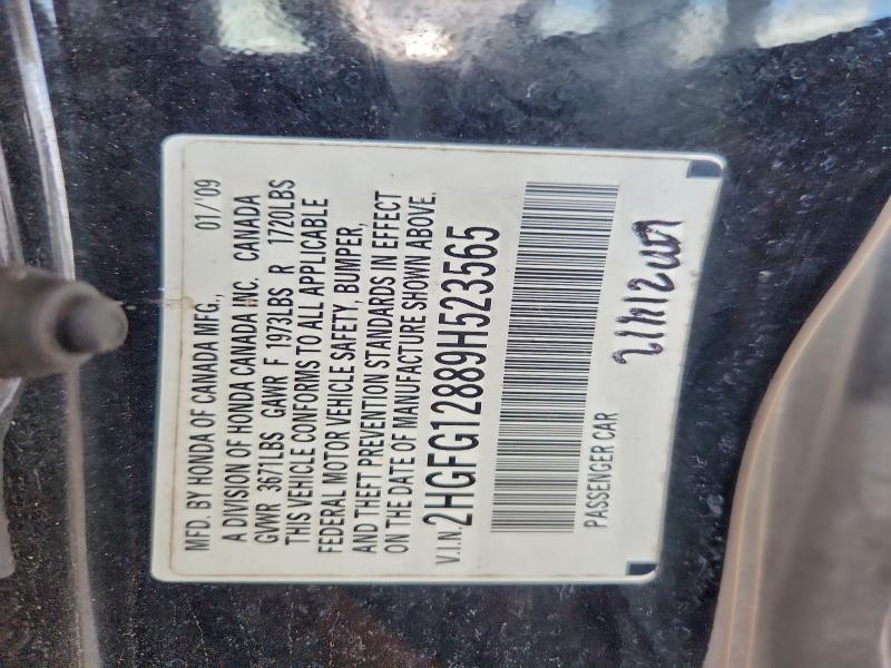 2009 HONDA CIVIC EX #3303658946