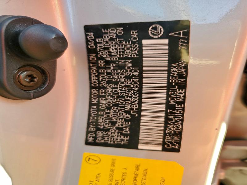 2004 LEXUS ES 330 #3309509573