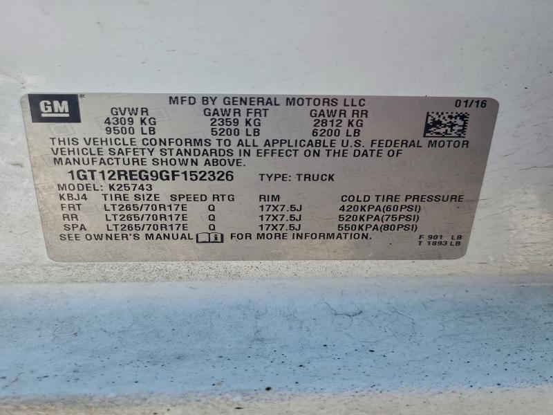 2016 GMC SIERRA K25 #3304607455