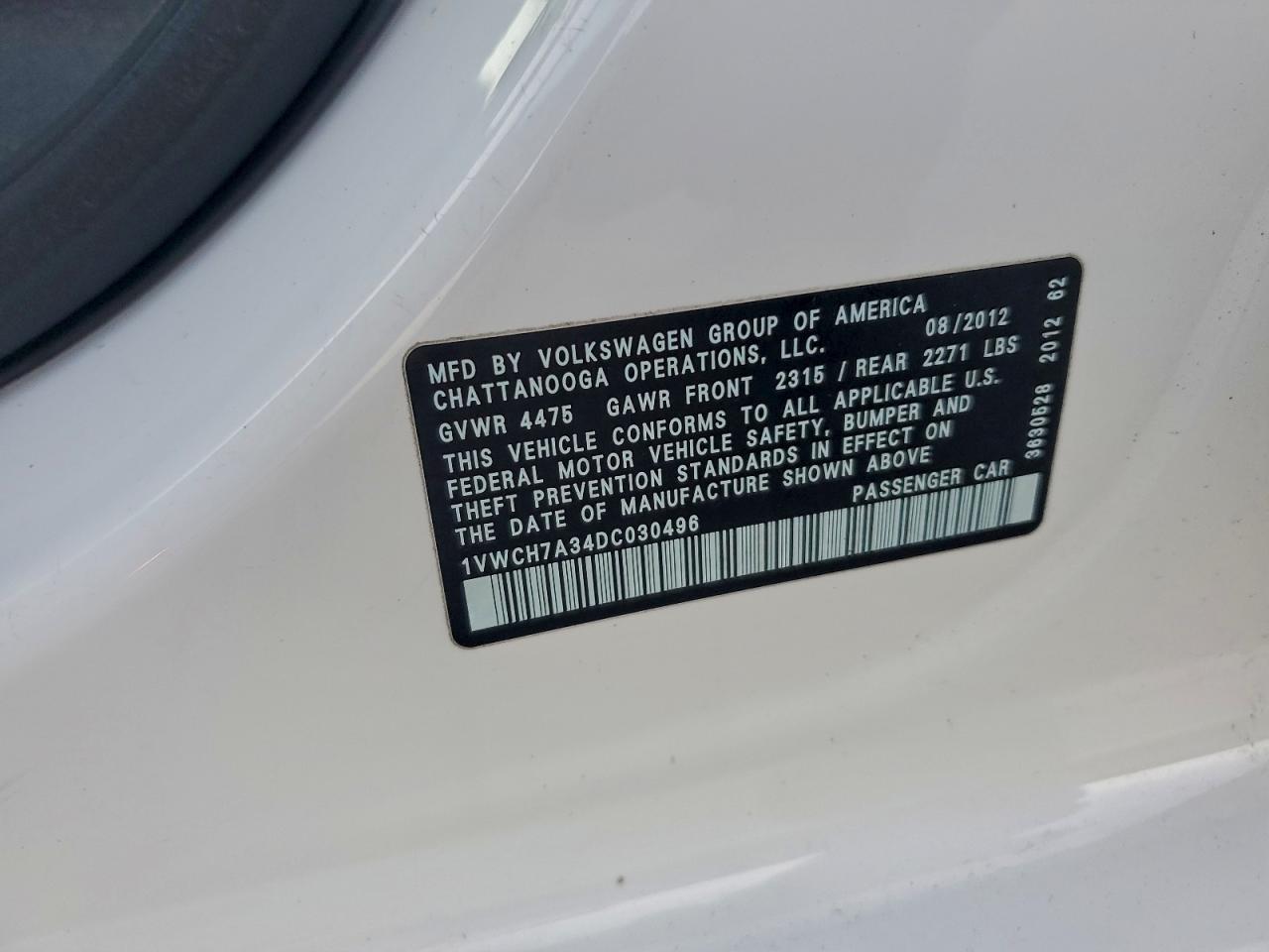 VOLKSWAGEN PASSAT SEL