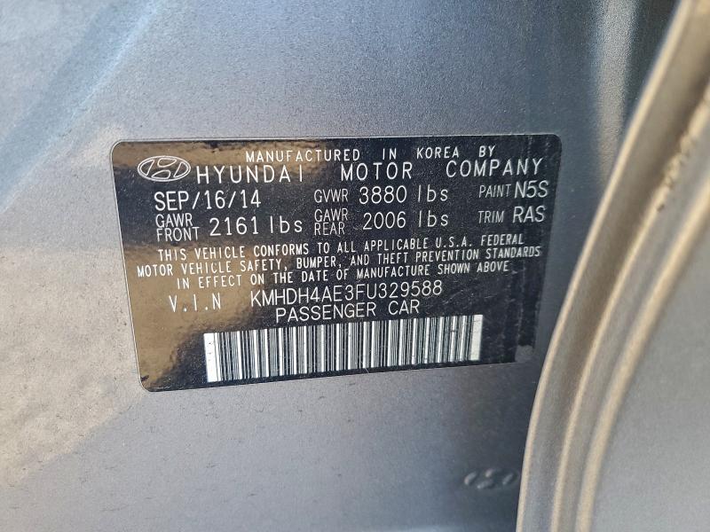 2015 HYUNDAI ELANTRA SE #3316715468