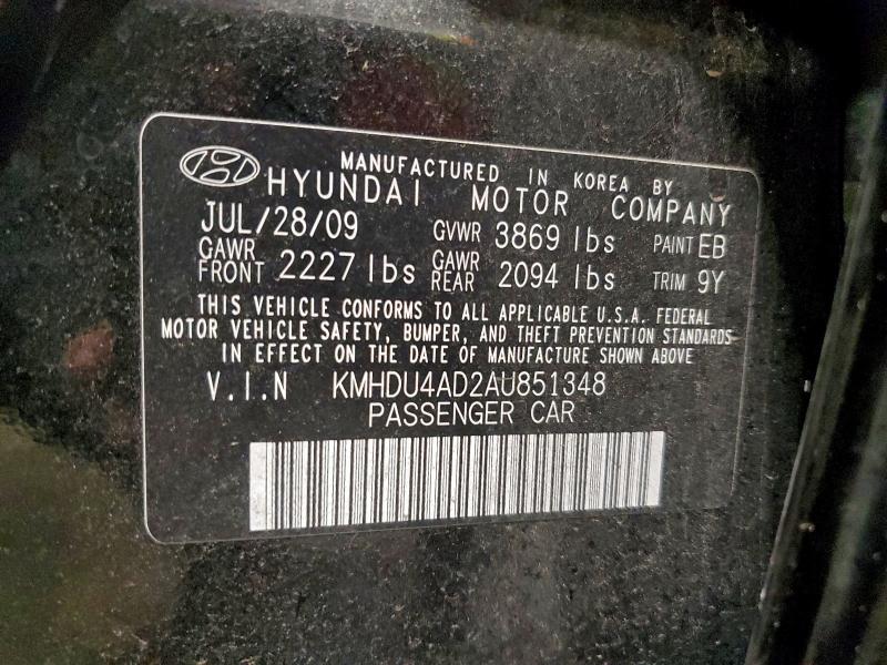 2010 HYUNDAI ELANTRA BL #3317818072