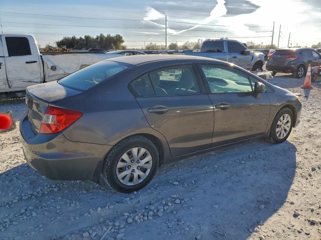 Lot #3317186145 2012 HONDA CIVIC LX