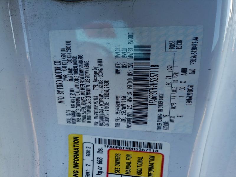 2017 FORD MUSTANG #3317056986