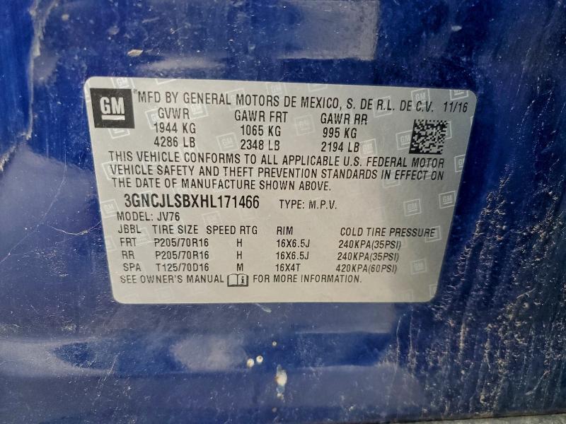 2017 CHEVROLET TRAX 1LT #3303780427