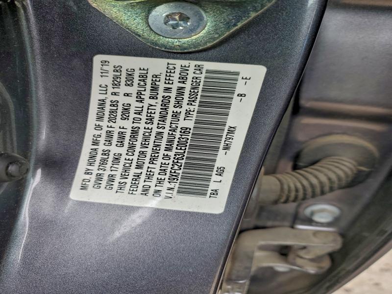 2020 HONDA CIVIC LX #3305541085