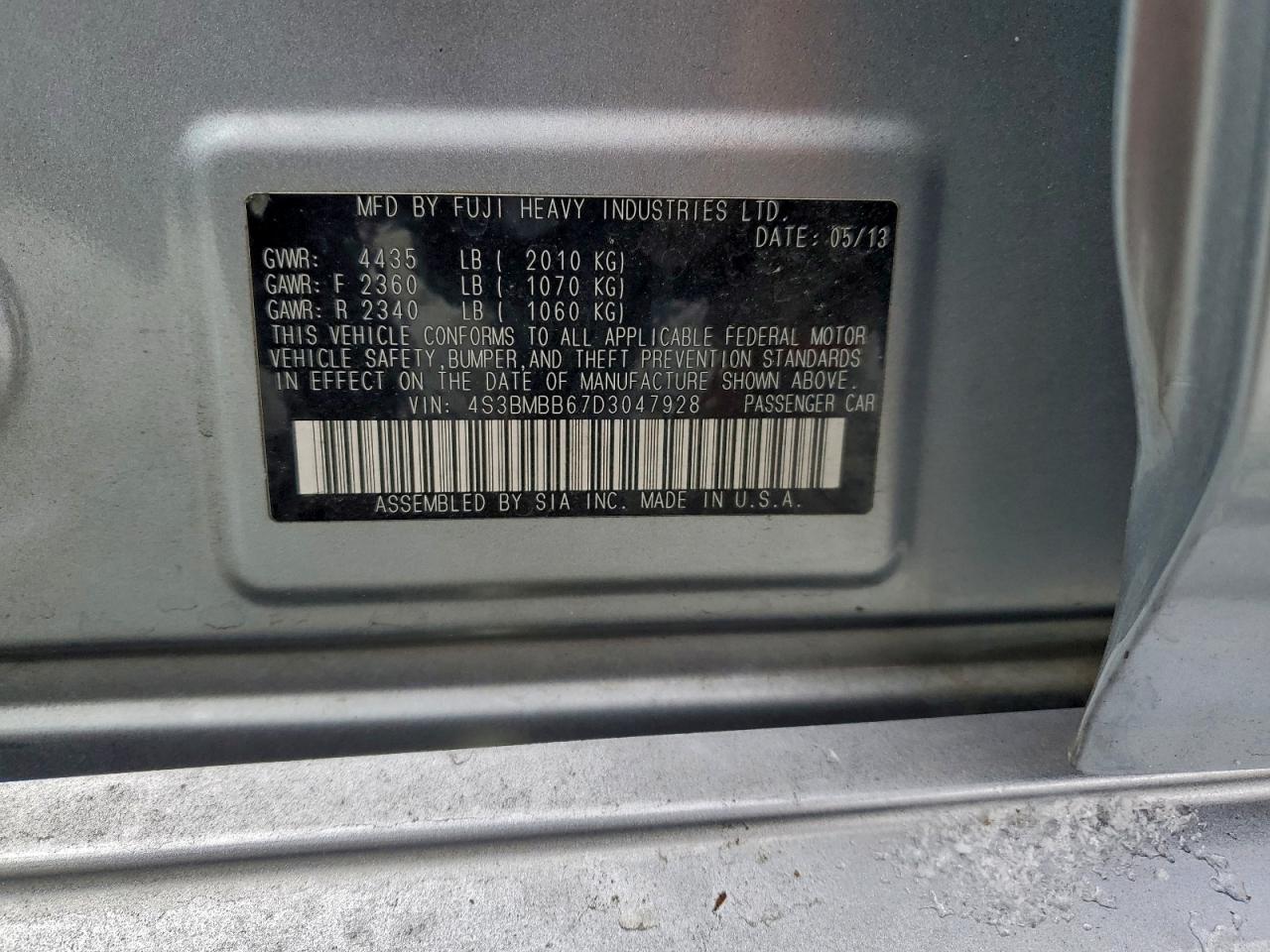 SUBARU LEGACY 2.5I PREMIUM