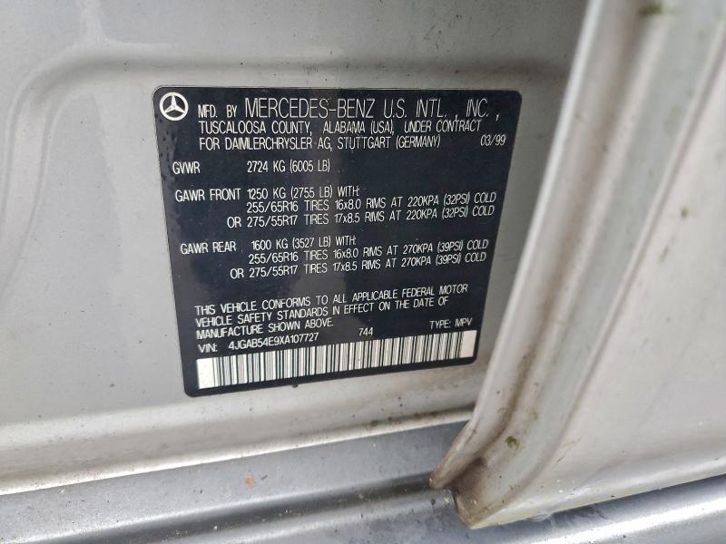 1999 MERCEDES-BENZ ML 320 #3317061985