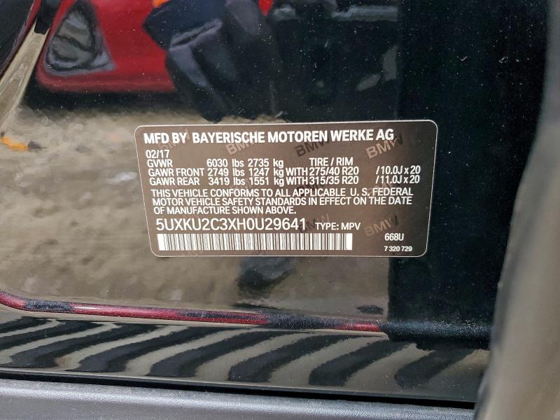 2017 BMW X6 XDRIVE3 #3312605163