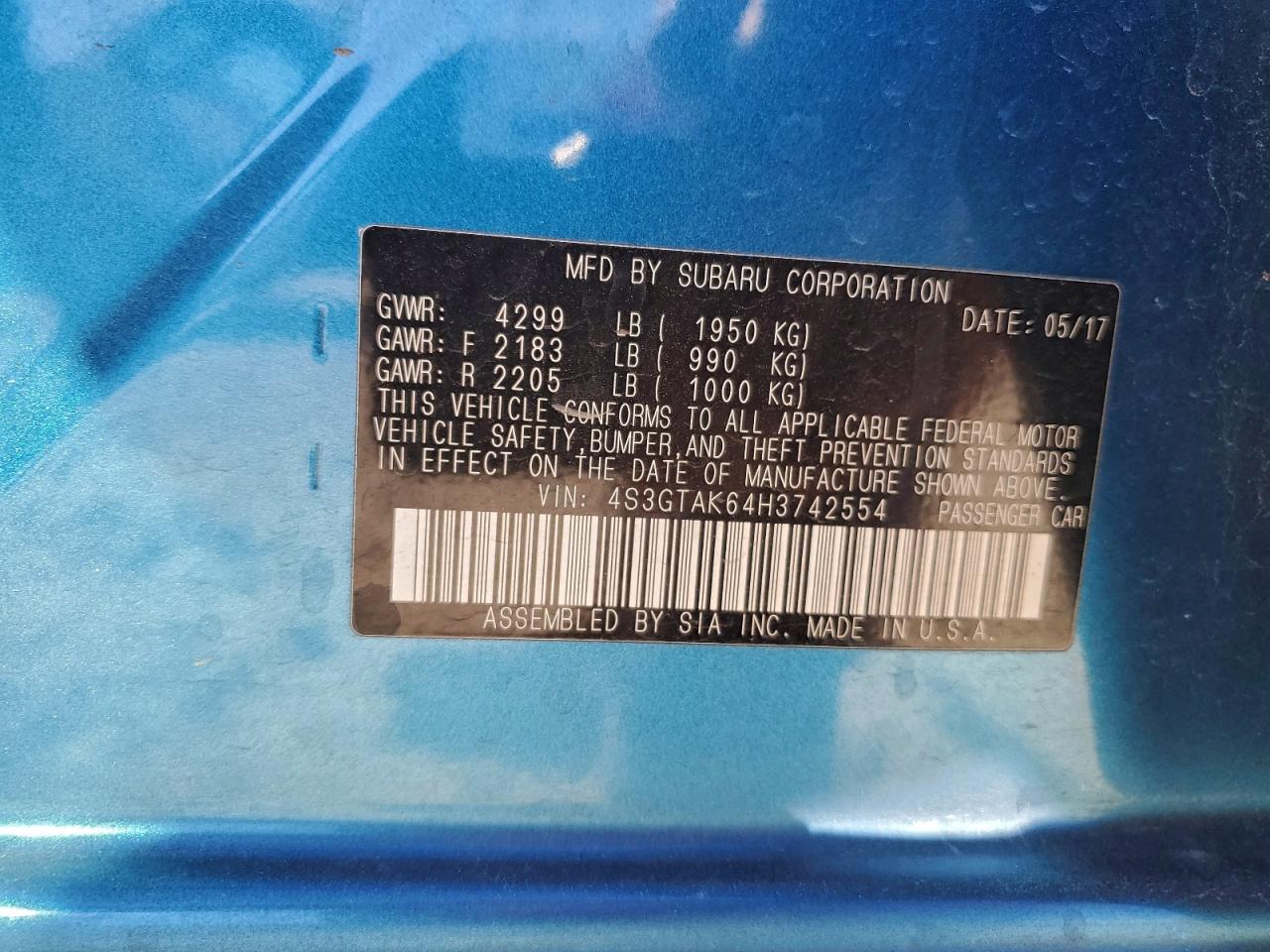 SUBARU IMPREZA SPORT