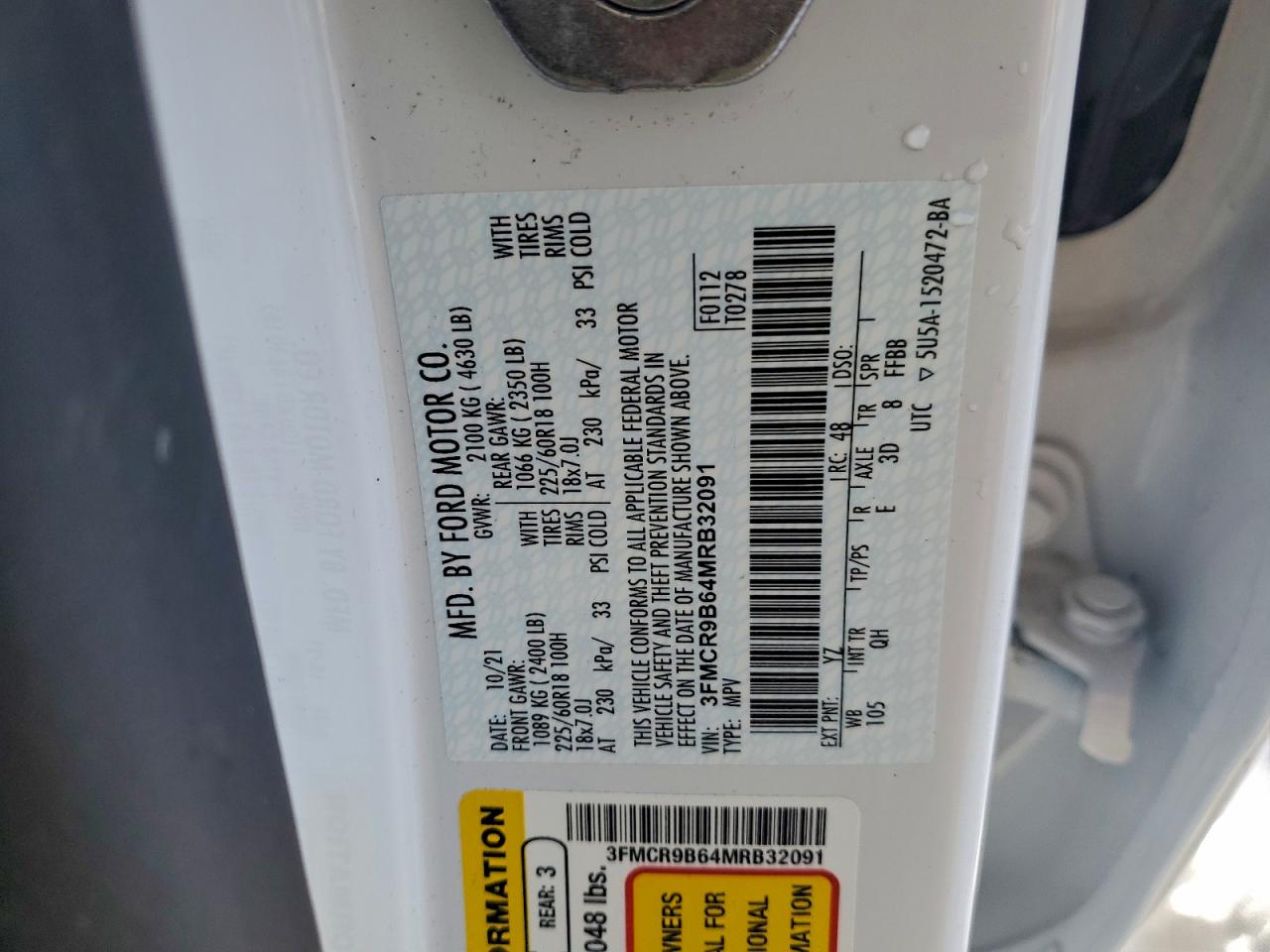 FORD BRONCO SPORT BIG BEND