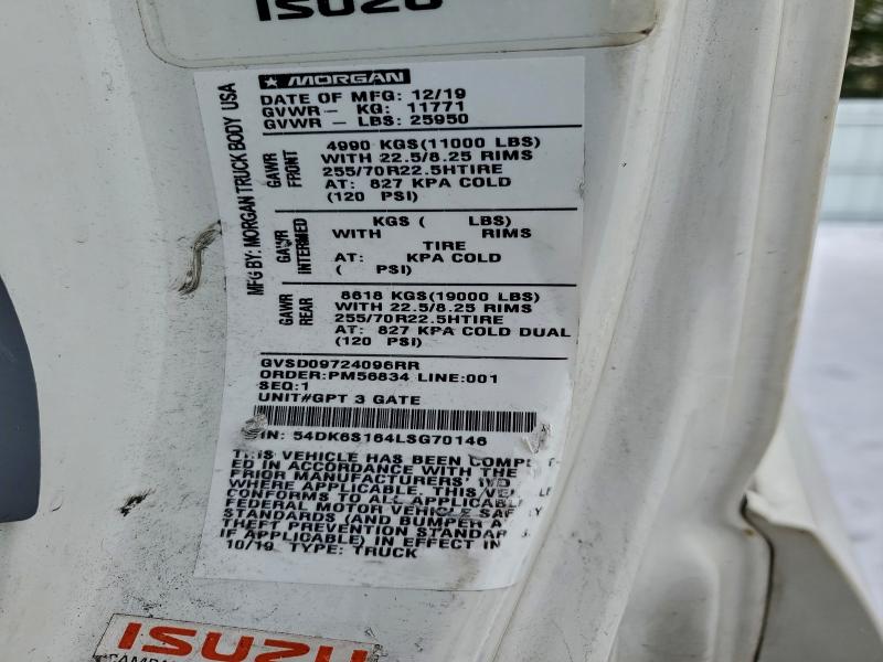 2020 ISUZU FTR #3309347974