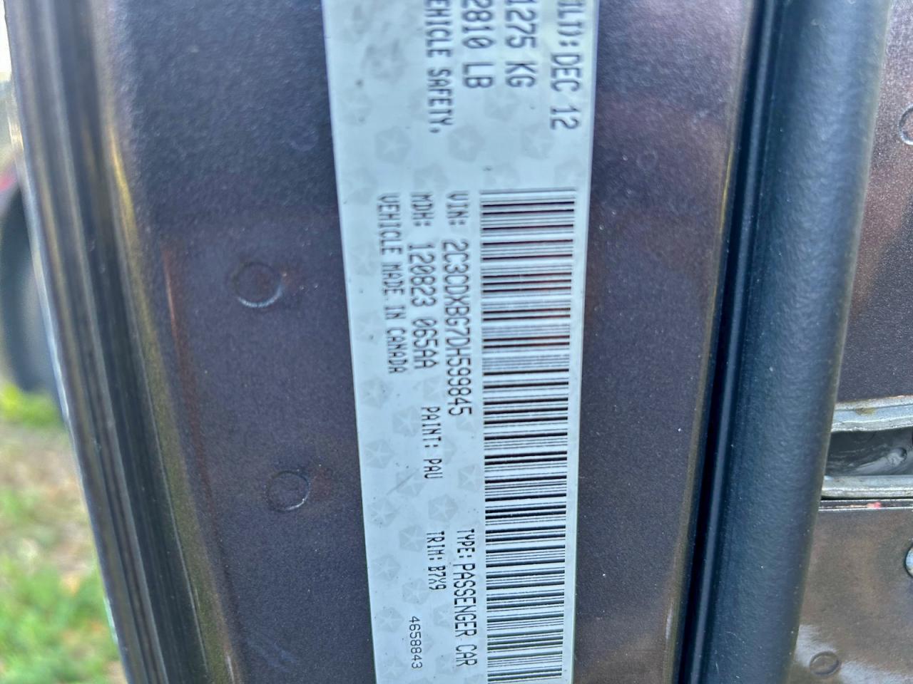 Lot #3305325354 2013 DODGE CHARGER SE