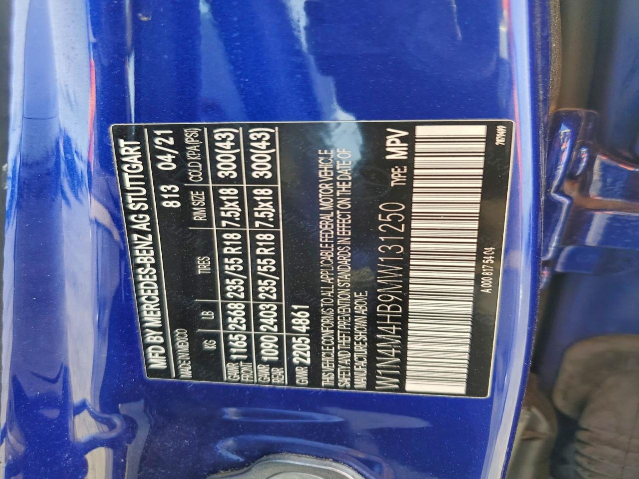 MERCEDES-BENZ GLB-CLASS 250 4MATIC