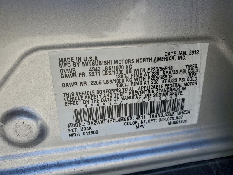 2013 MITSUBISHI OUTLANDER #3305324323