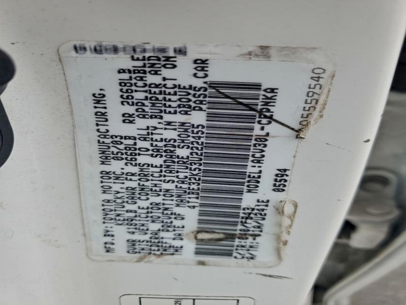 2003 TOYOTA CAMRY LE #3316759401