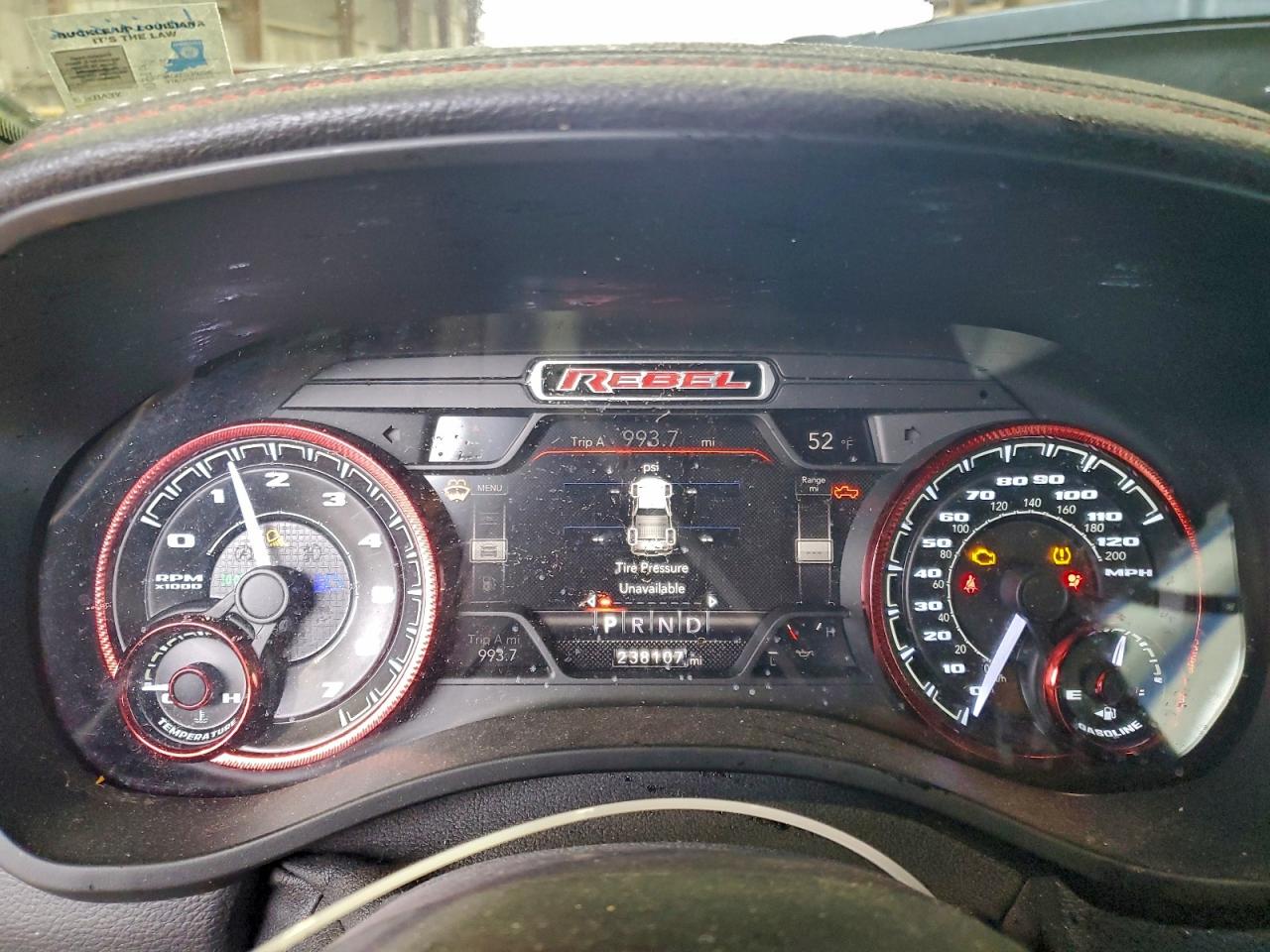 Lot #3316067232 2019 RAM 1500 REBEL