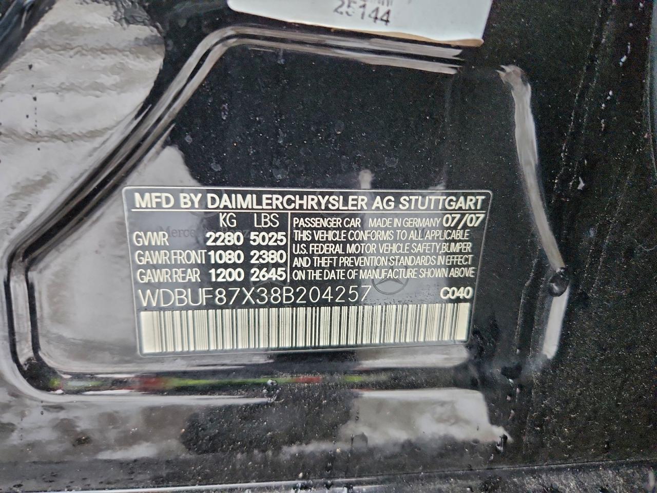 Lot #3305303336 2008 MERCEDES-BENZ E 350 4MAT