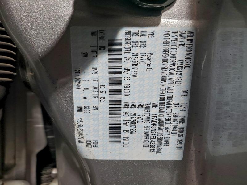 2014 FORD FOCUS TITA #3315639786