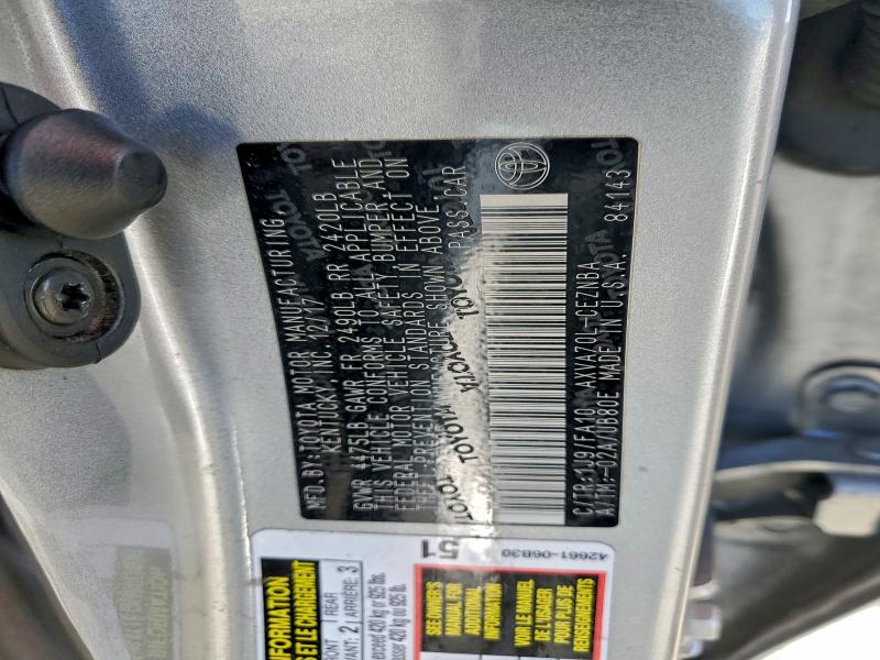 2018 TOYOTA CAMRY L #3316968066