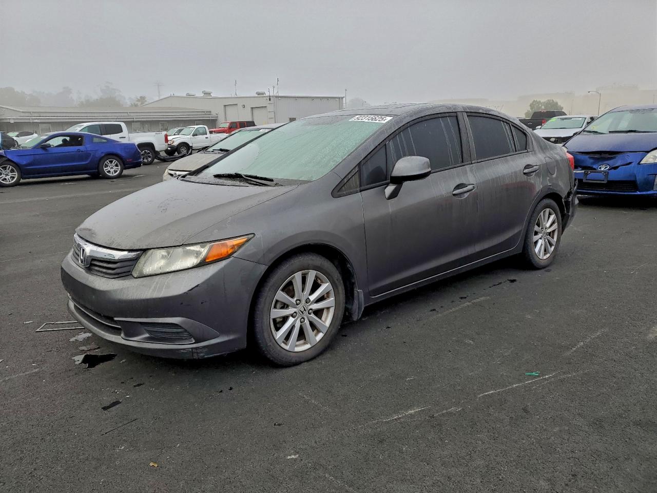 Lot #3302835921 2012 HONDA CIVIC EXL