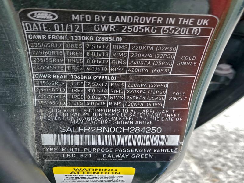 2012 LAND ROVER LR2 HSE #3312668179