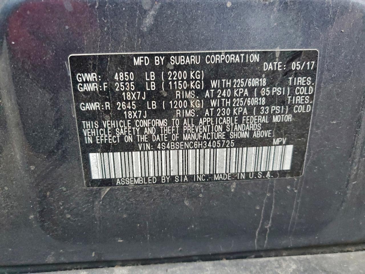 SUBARU OUTBACK 3.6R LIMITED