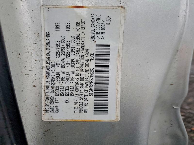 2003 TOYOTA TACOMA XTR #3316748397