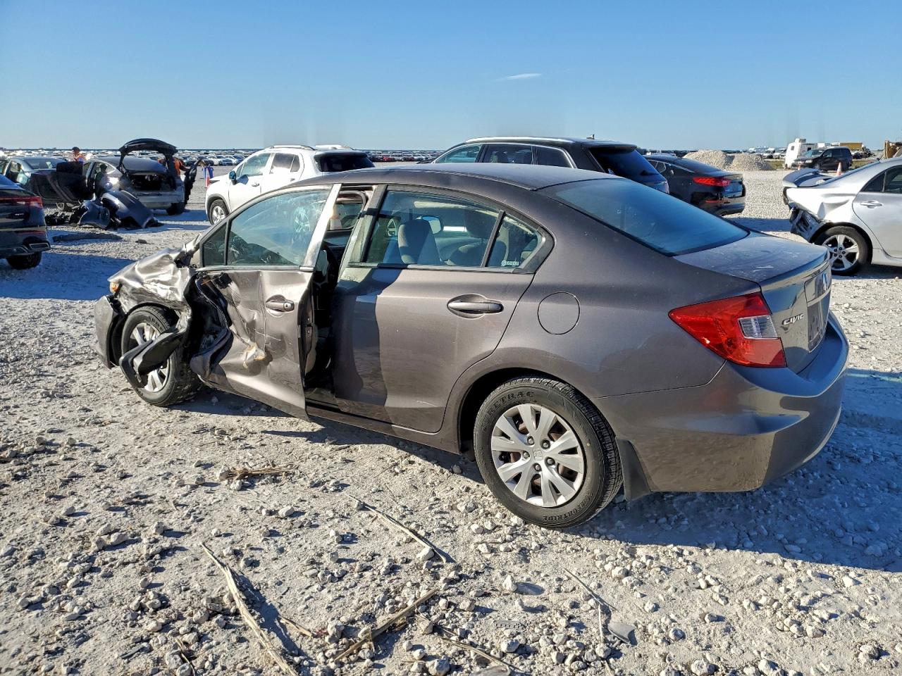 Lot #3317186145 2012 HONDA CIVIC LX