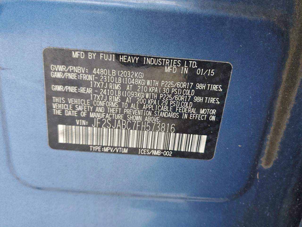 SUBARU FORESTER 2.5I