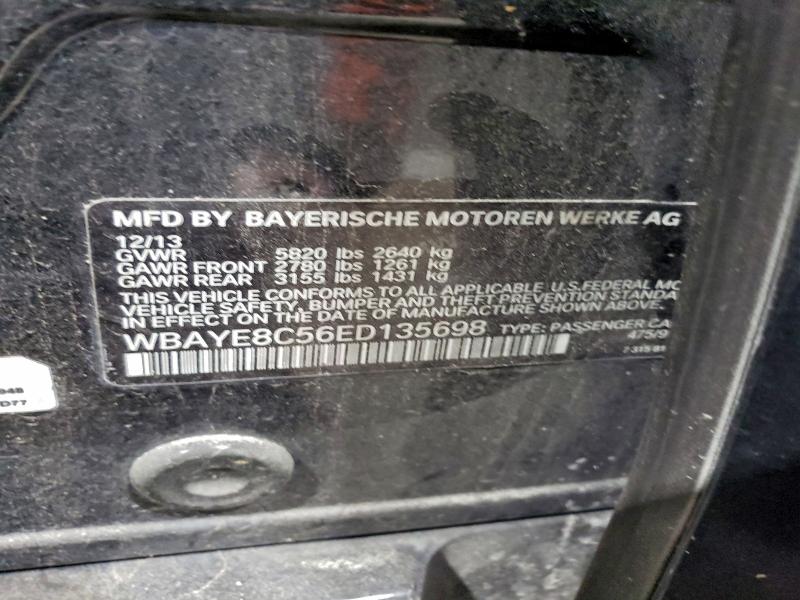 2014 BMW 750 LI #3310537109