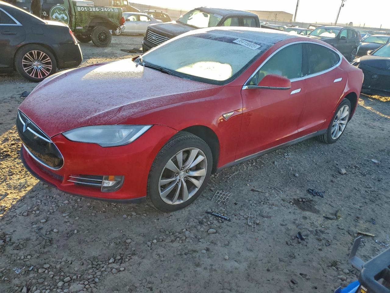 Lot #3311740727 2014 TESLA MODEL S