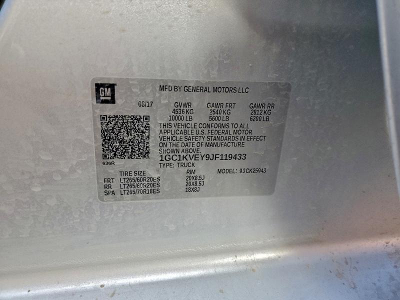 2018 CHEVROLET SILVERADO #3319107253